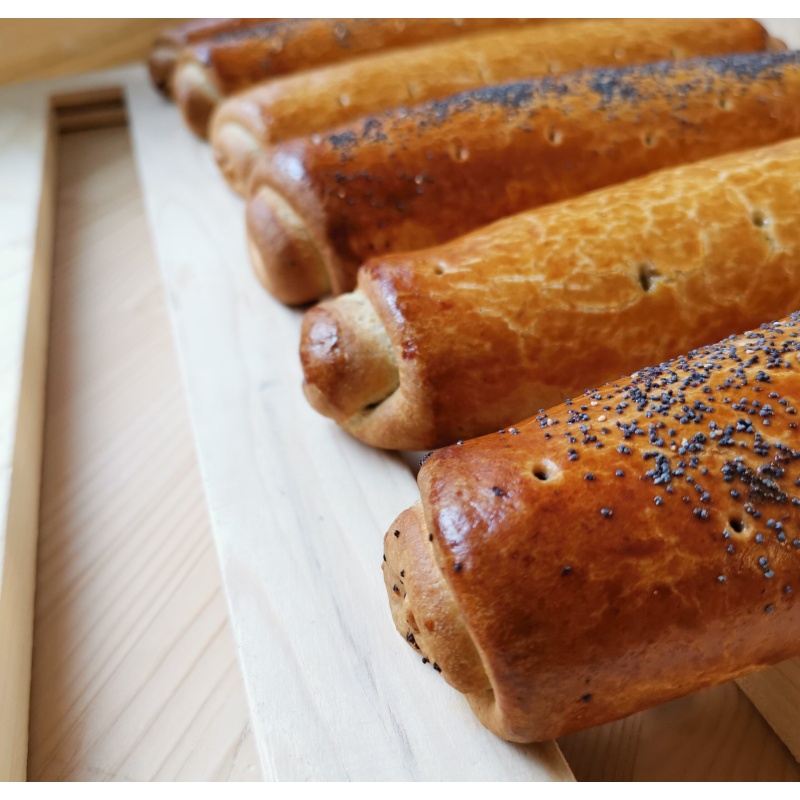 Cozonac "Premium Gourmet" cu nucă spartă - produs artizanal "Il Pane dell`Amore", cca 400 - 500 g - preț/buc!