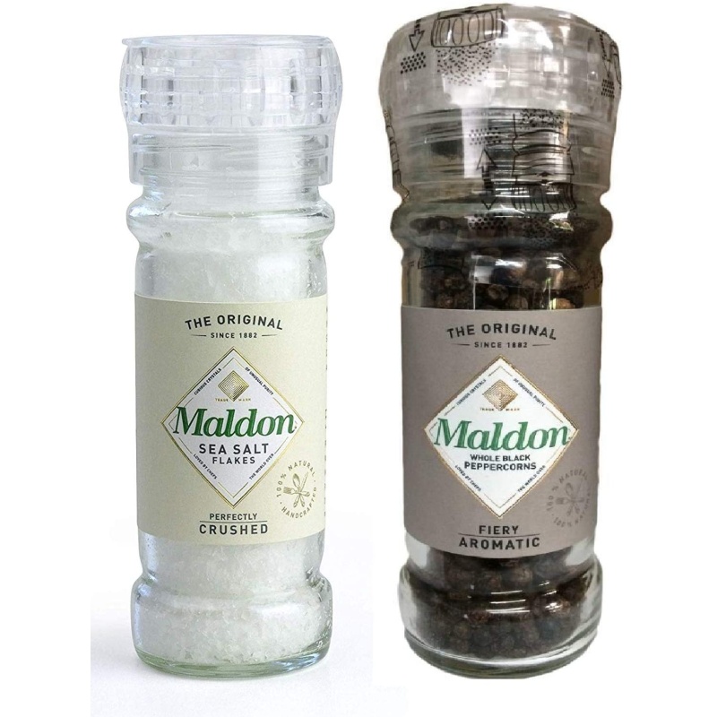 Piper negru boabe Maldon 50 g în grinder – Importator direct! - imagine 2