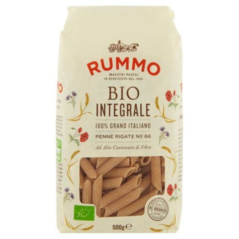 Penne Rigate RUMMO BIO Integrali 500 g - Pasta PREMIUM numarul UNU in Italia!