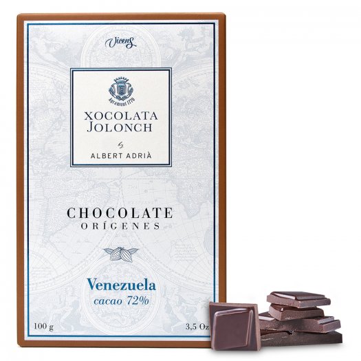 Ciocolată Artizanală de Excelența 72% de Cacao Orígenes Venezuela 100g – de la Torrons Vicens
