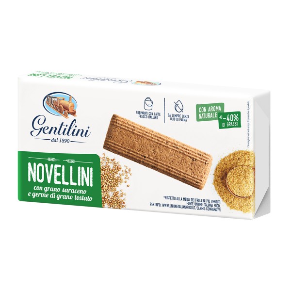 Biscuiti Novellini cu hrișcă și germeni de grâu prăjiți 250g – de la Gentilini 01