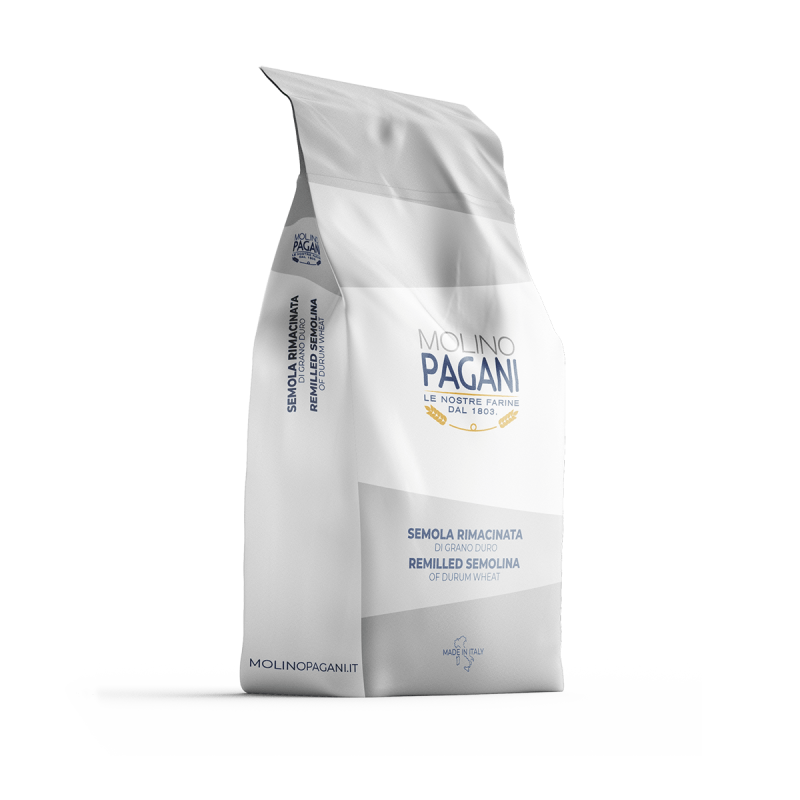 Făină Premium SEMOLA Rimacinata ROSSA la sac de 25 kg – Molino Pagani- Pret de importator!