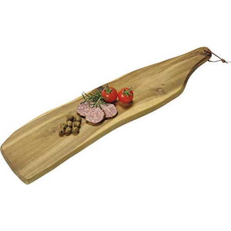 Platou din lemn de salcam pentru servire brânzeturi si alte antreuri de la Kesper 71- 85 x 17-21 x 2.5 cm 