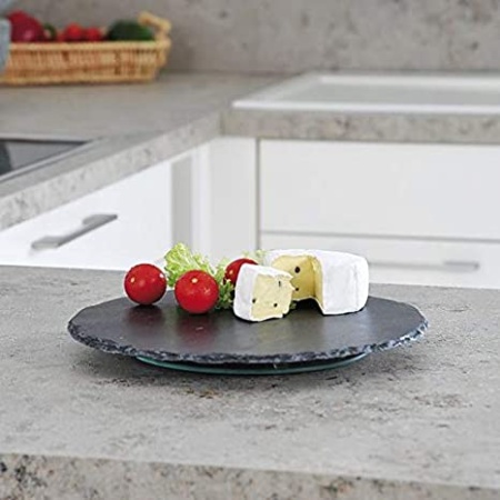 Platou rotund din ardezie pentru servire Brânzeturi de la Kesper - Lazy Susan ø 35.5 cm
